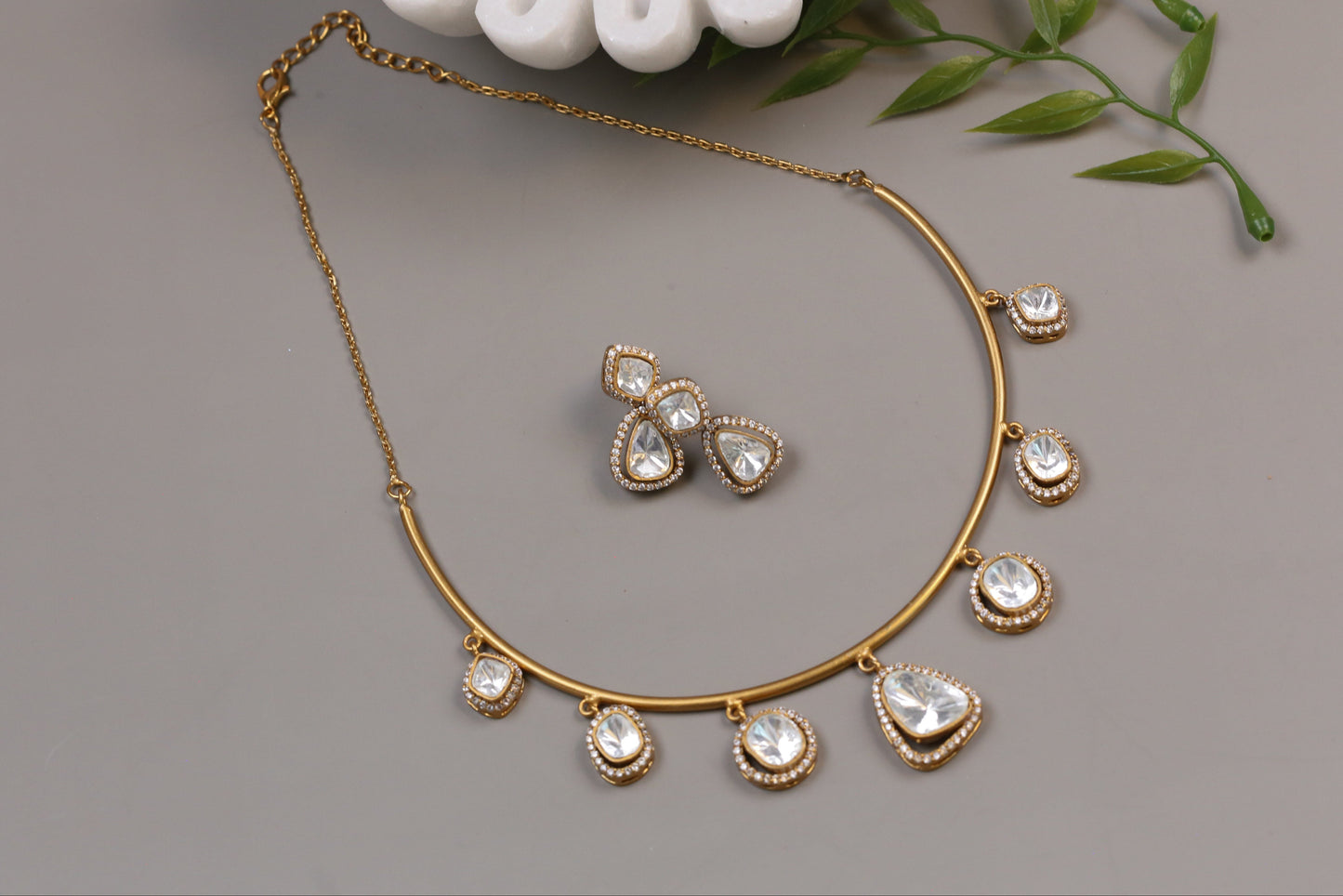 Premium Dainty Polki Hasli Set (104-40)