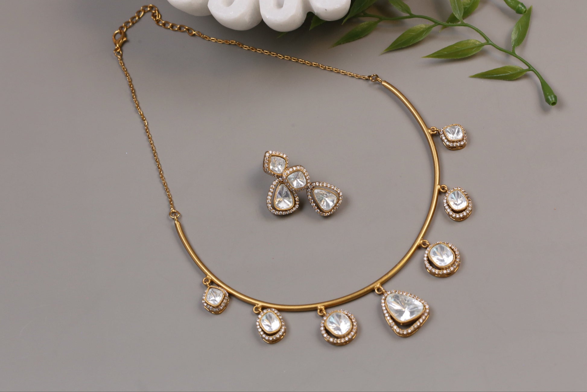 Premium Dainty Polki Hasli Set (104-40)