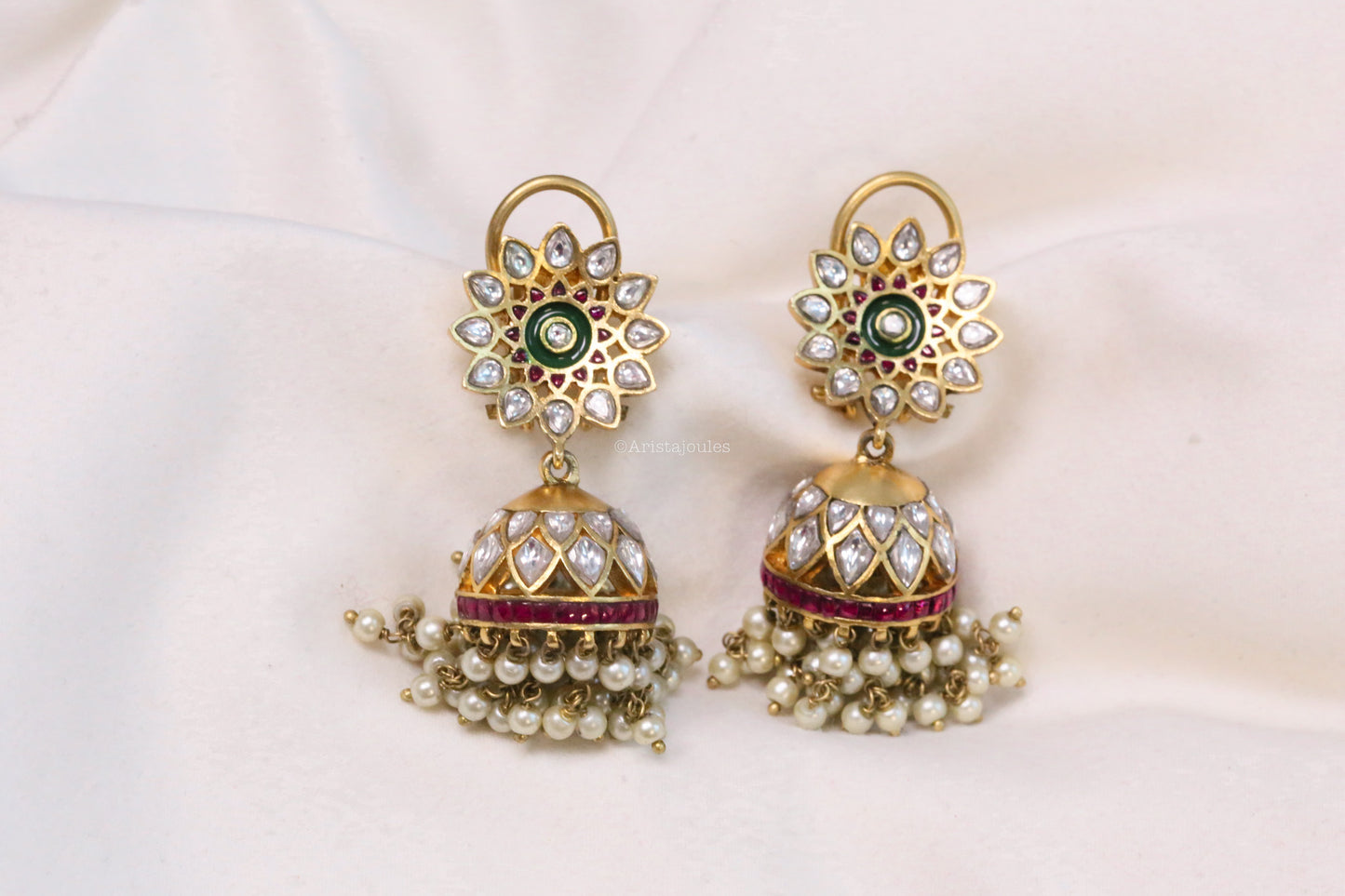 Jaanvi Vintage Polish Jhumka
