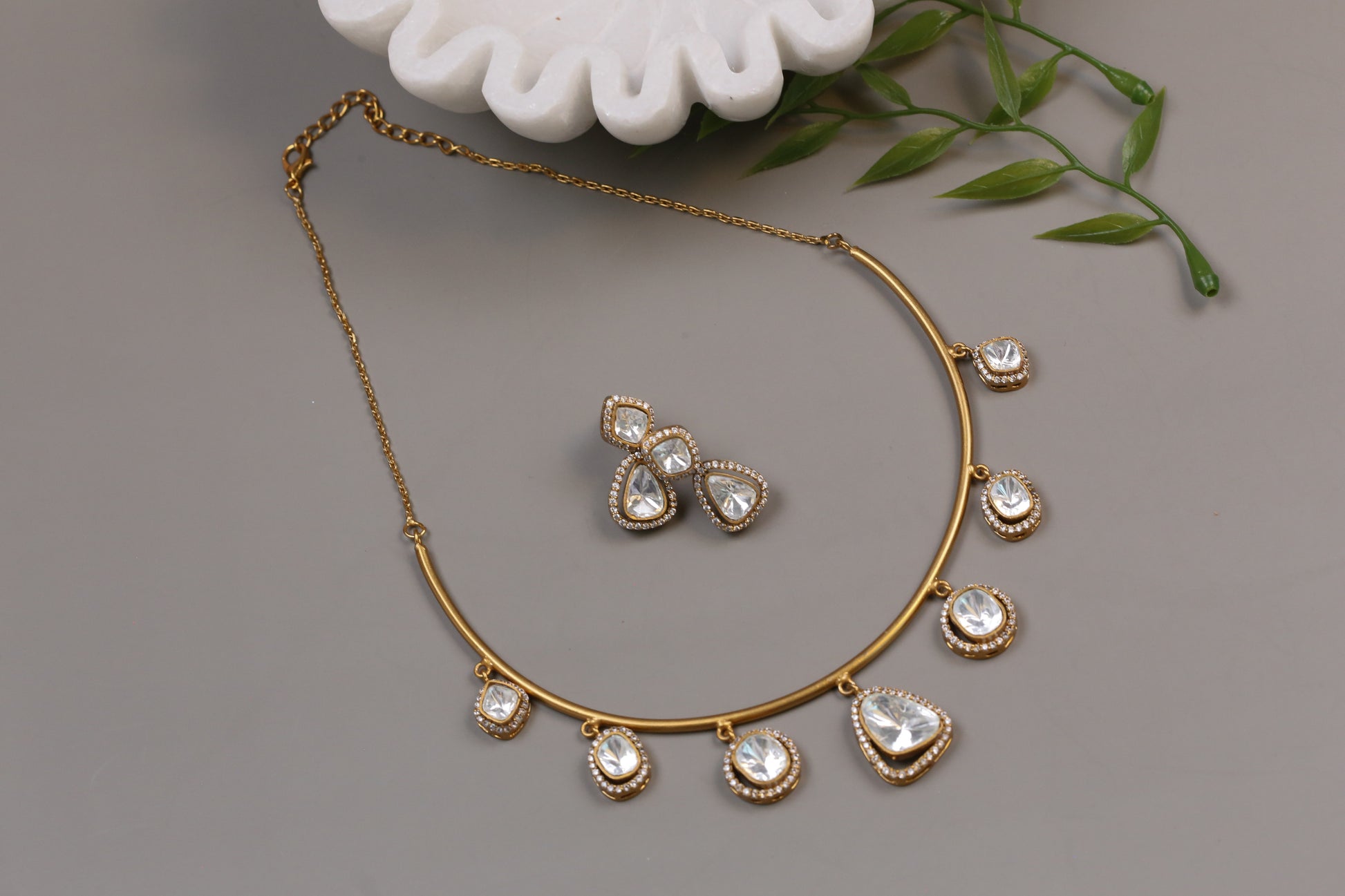 Premium Dainty Polki Hasli Set (104-40)