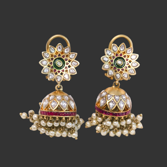 Jaanvi Vintage Polish Jhumka