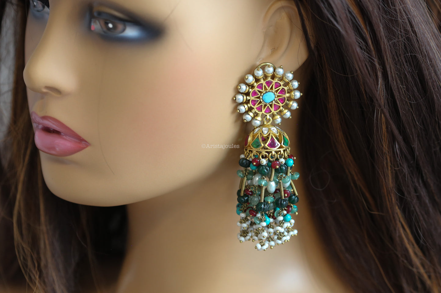 Aayat Vintage Polish Jhumka