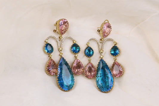 Sana Hydro  Crystal Earrings (101-95)