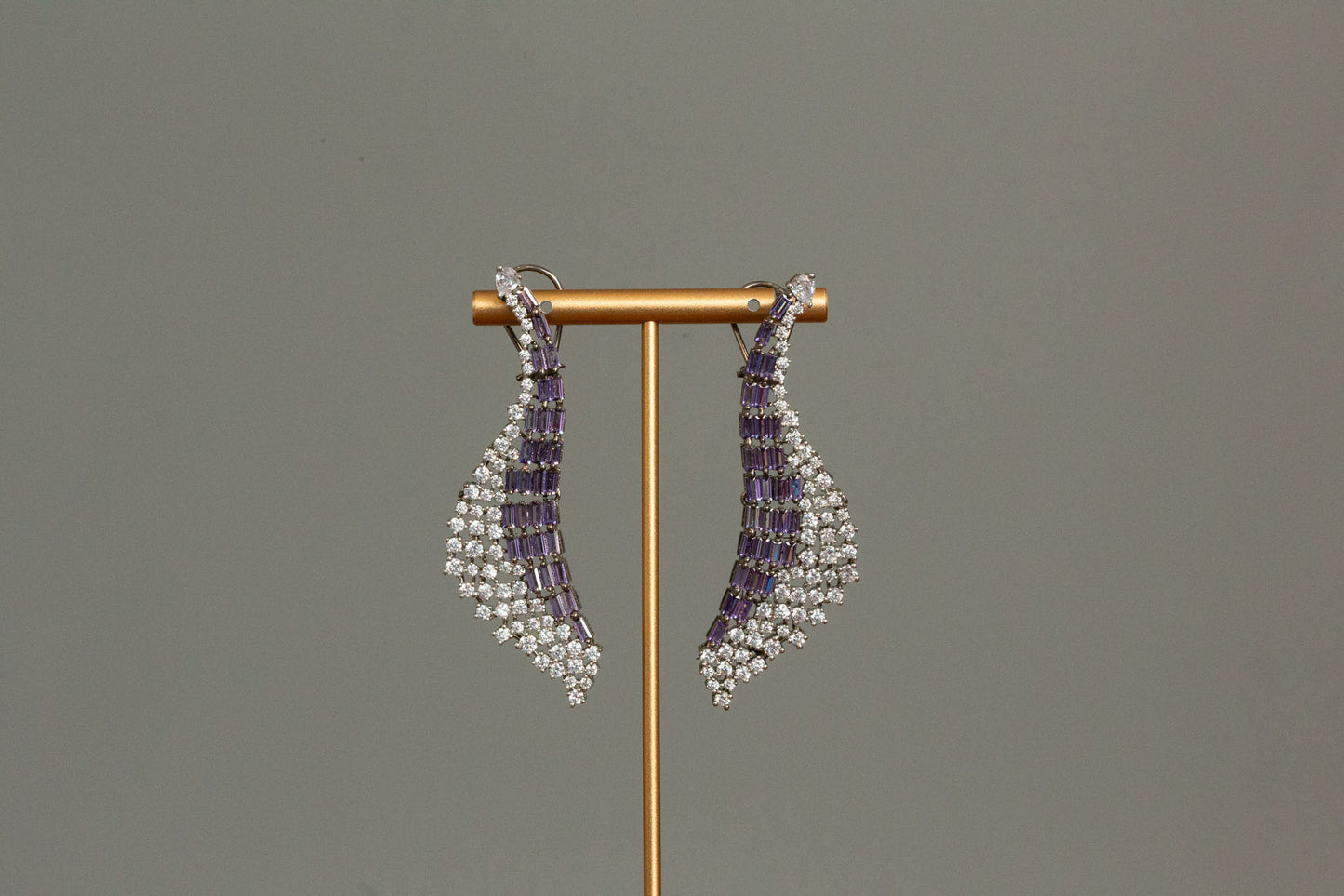 Designer Baguette Stone Earrings
