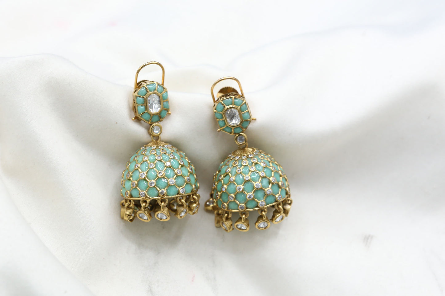 Takkar Kundan Polki Kundan Jhumka - Mint