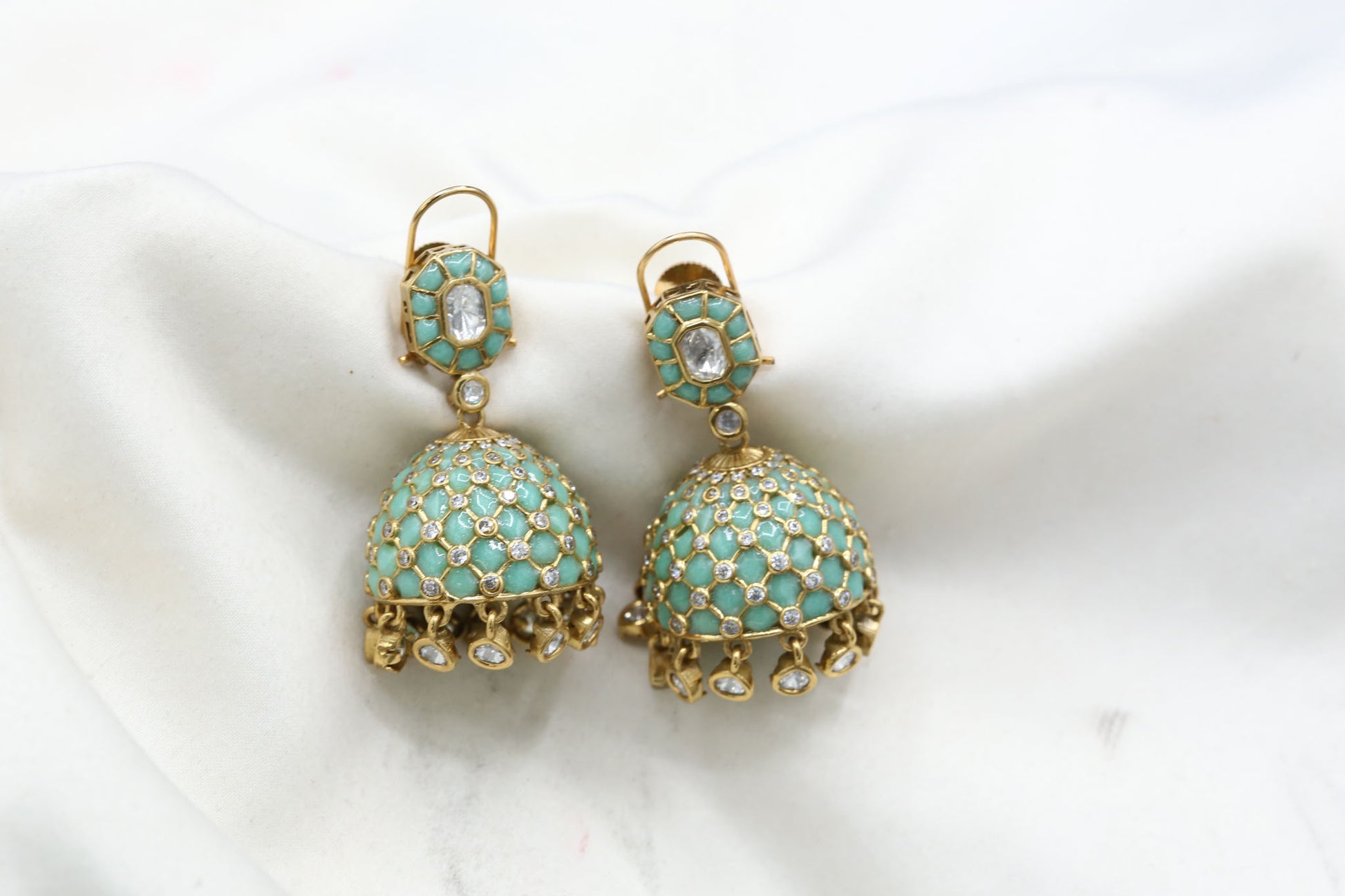 Takkar Kundan Polki Kundan Jhumka - Mint