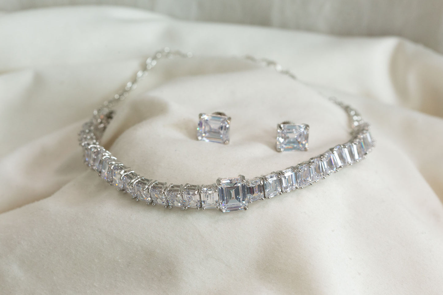 Alia Designer CZ Choker Set