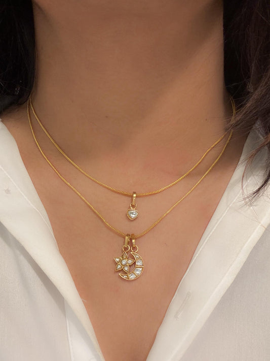 Layered Contemporary Jadau Kundan Necklace