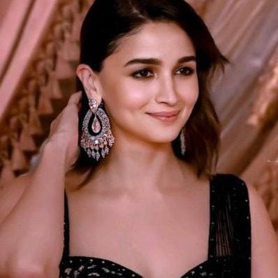 Alia Bhatt CZ Earrings - Pink