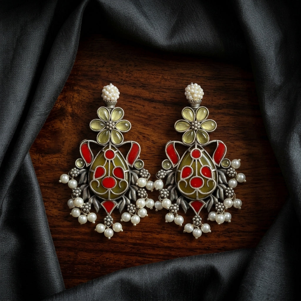 Lara Fusion Earrings - Yellow