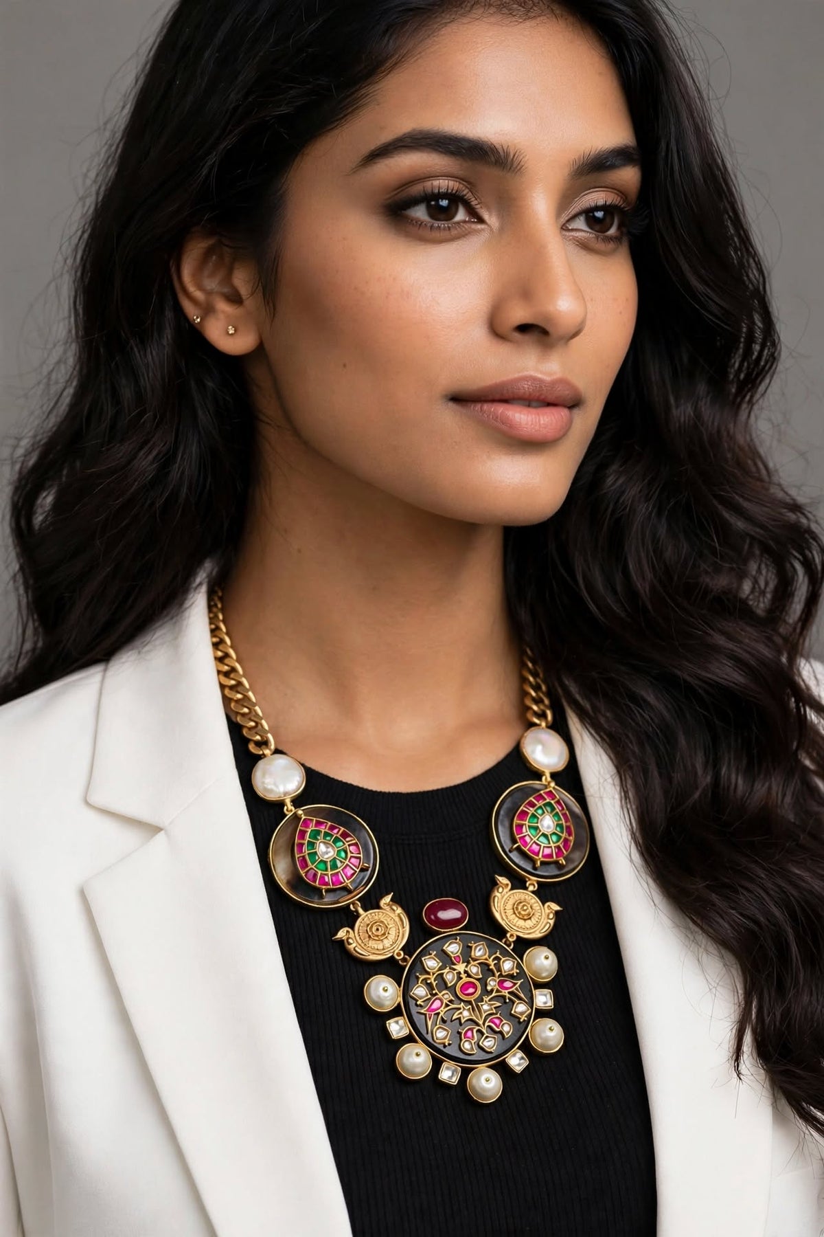 Handcrafted Fusion Designer Kundan Set