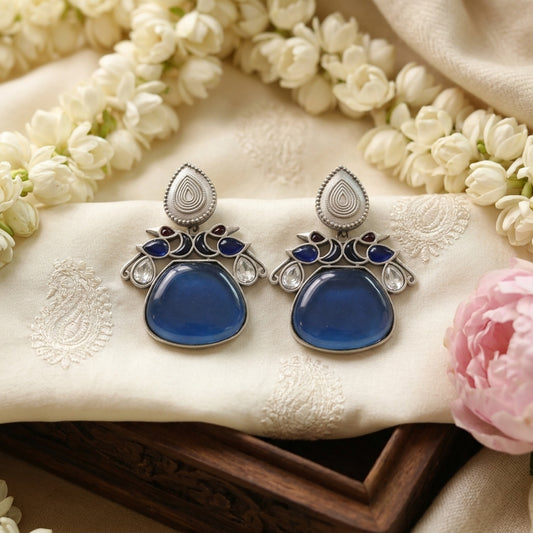 Tara Fusion Earrings - Blue