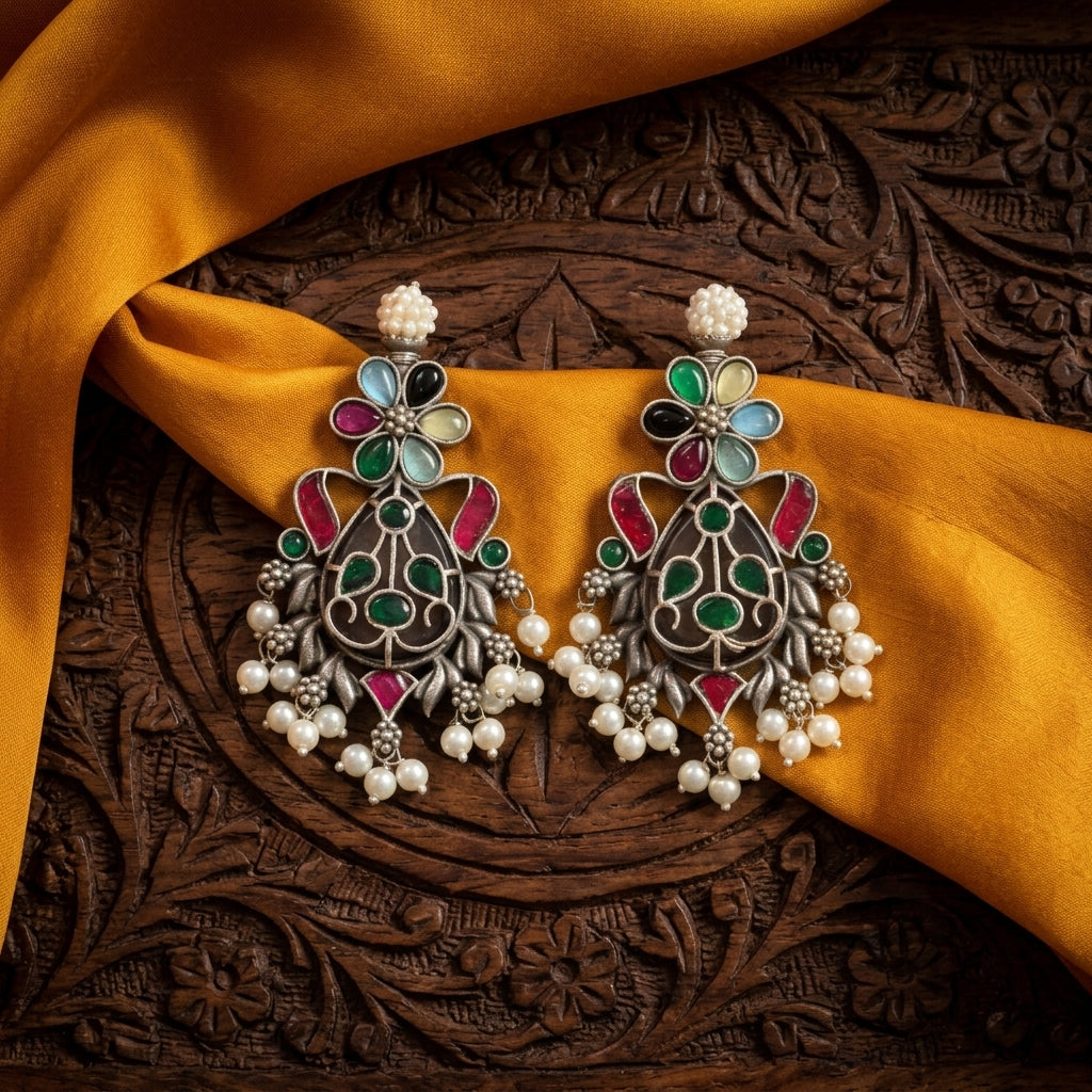 Lara Fusion Earrings -Multi