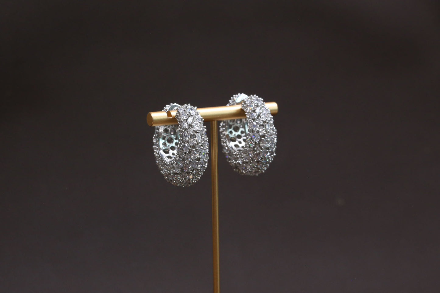 Classic Clear CZ Hoops