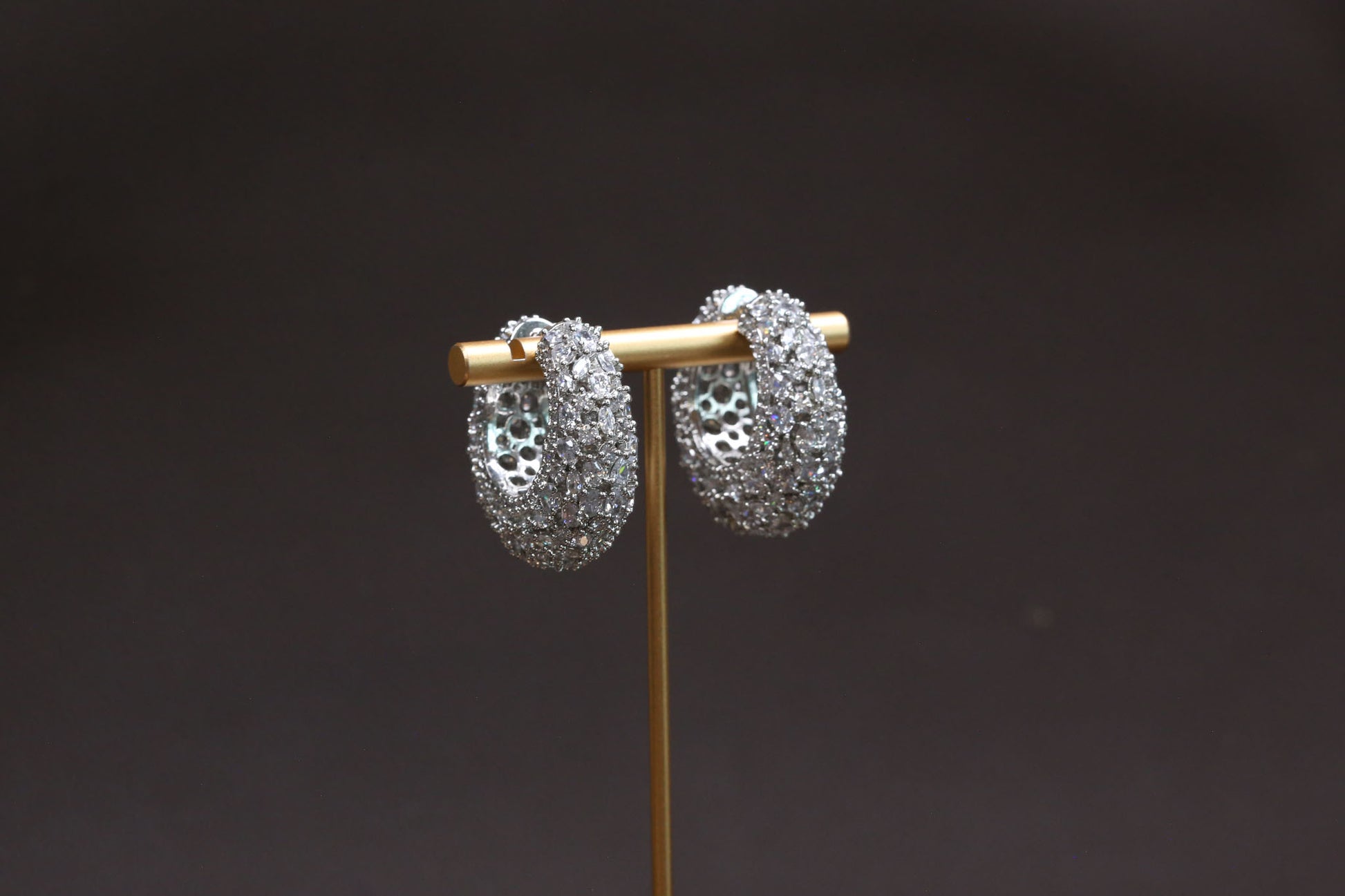 Classic Clear CZ Hoops