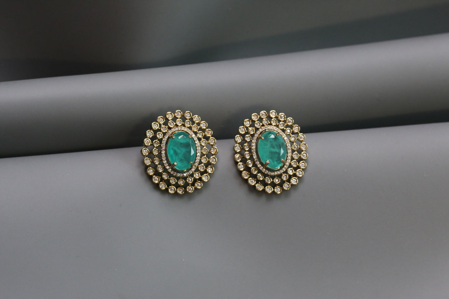 Sugar Stone Studs - Green