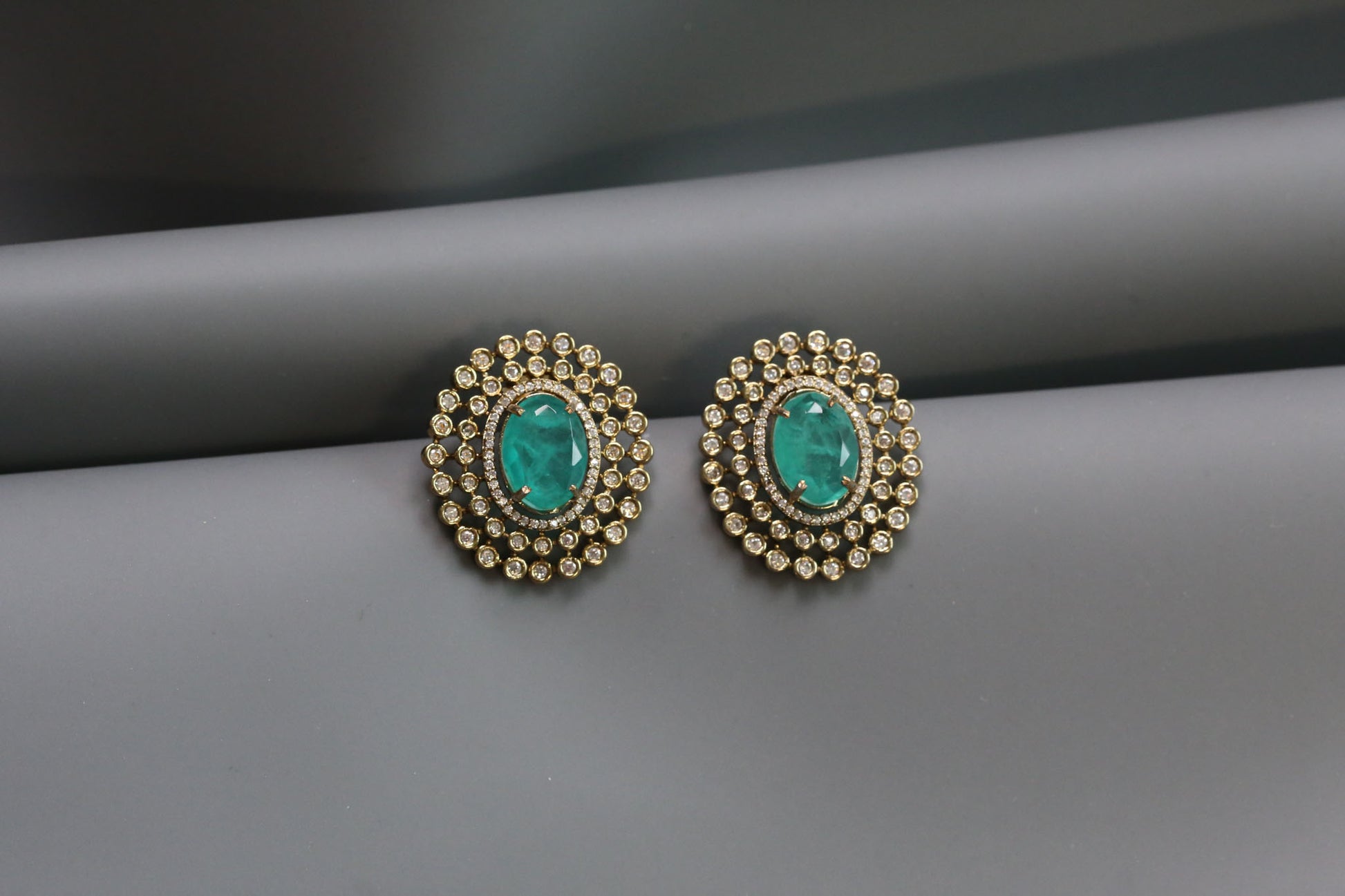 Sugar Stone Studs - Green