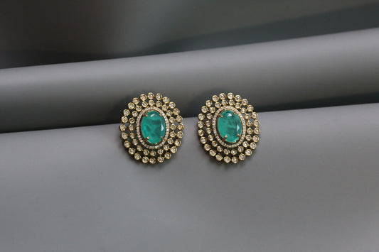 Sugar Stone Studs - Green