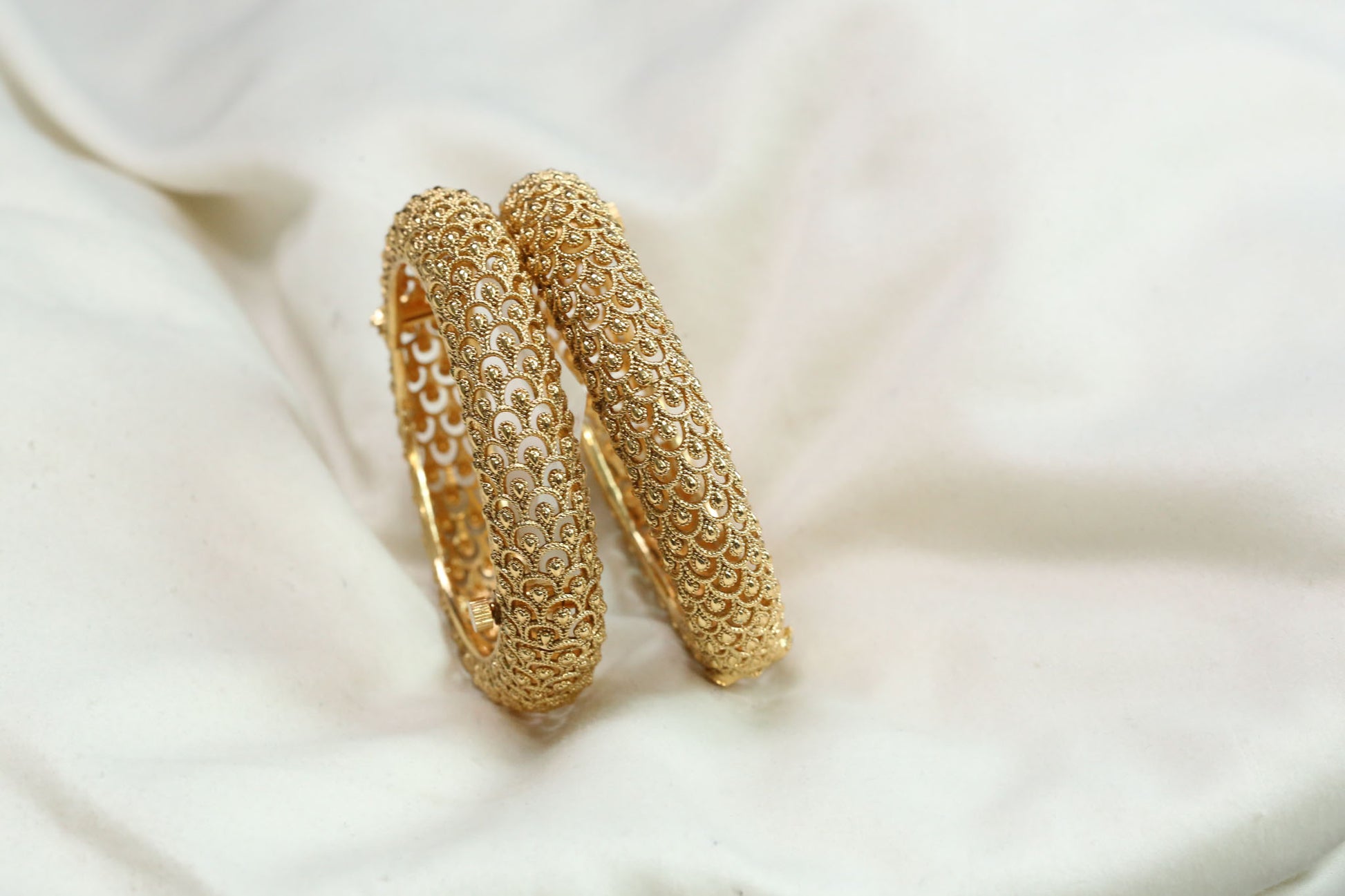 Gold Plated Bangles (Openable 2.4)