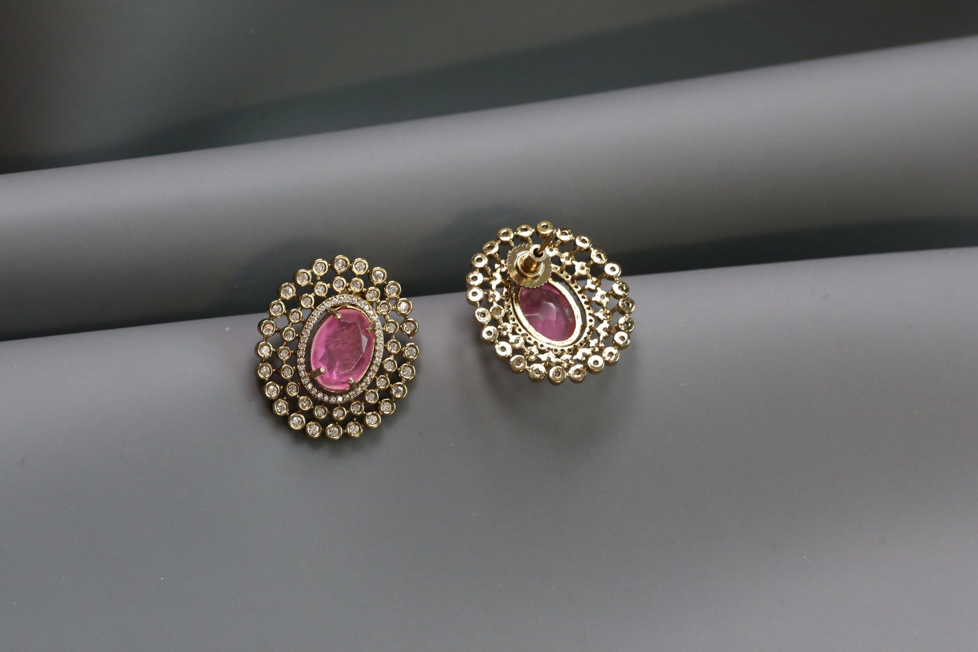 Sugar Stone Studs - Pink