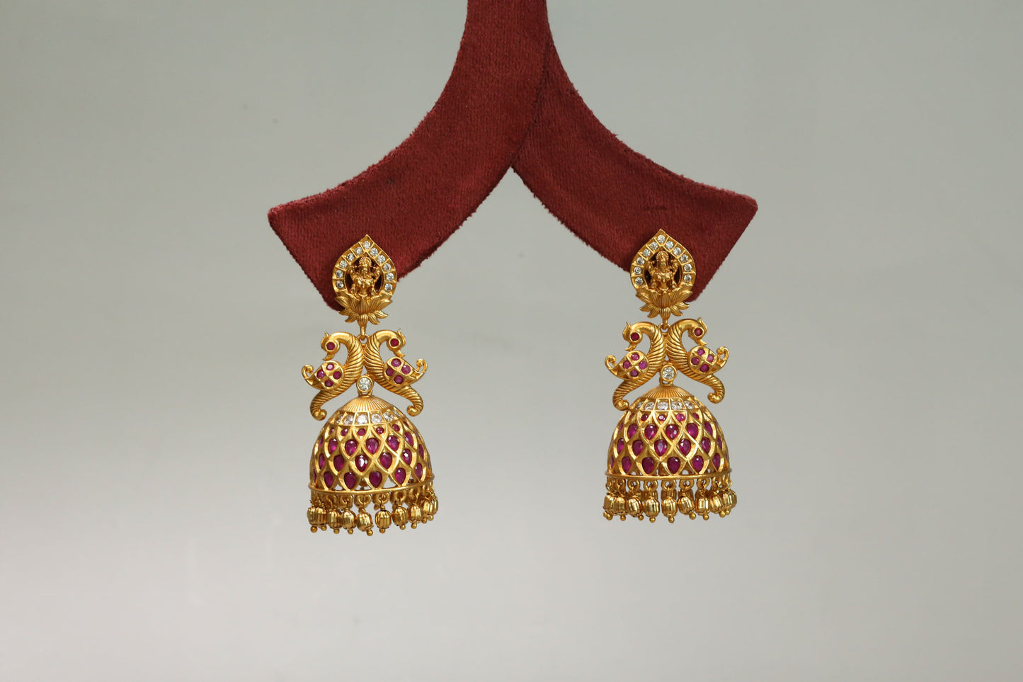 Maurya Kemp Stones Jhumka