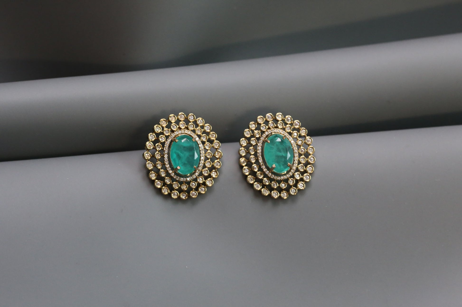 Sugar Stone Studs - Green
