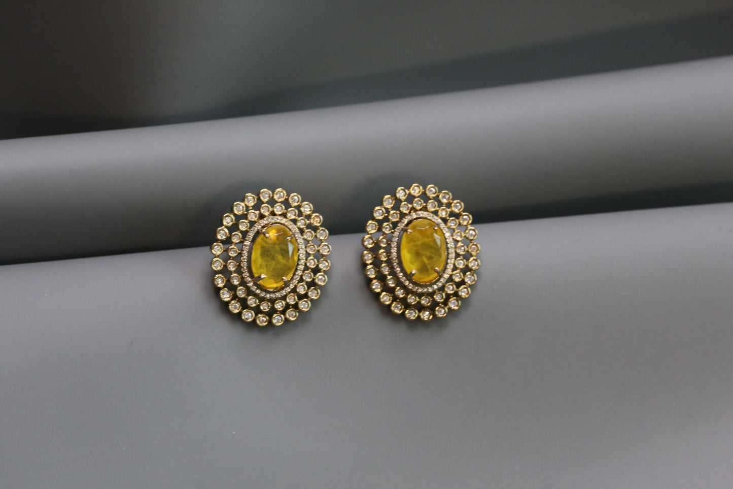 Sugar Stone Studs - Yellow