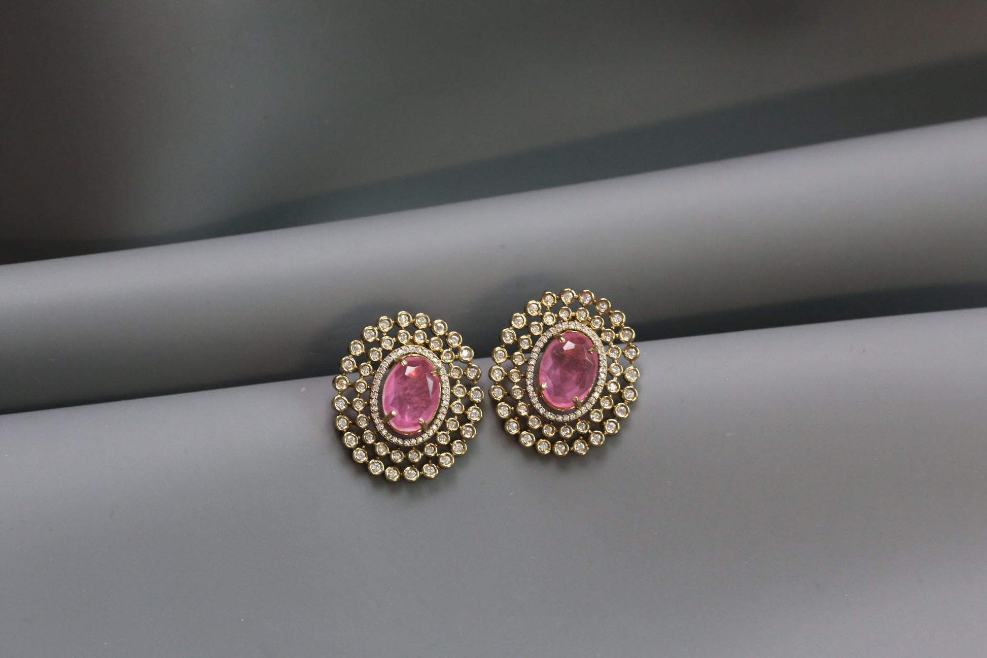 Sugar Stone Studs - Pink