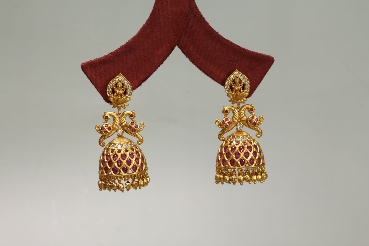 Maurya Kemp Stones Jhumka