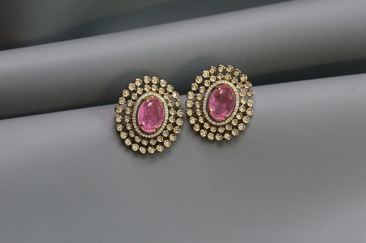 Sugar Stone Studs - Pink