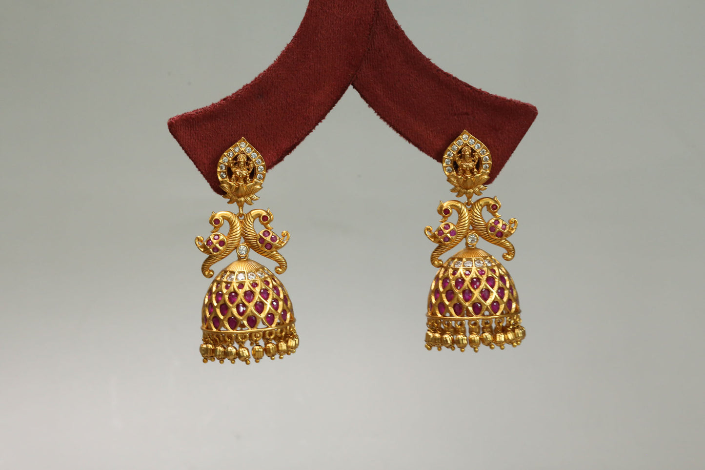 Maurya Kemp Stones Jhumka