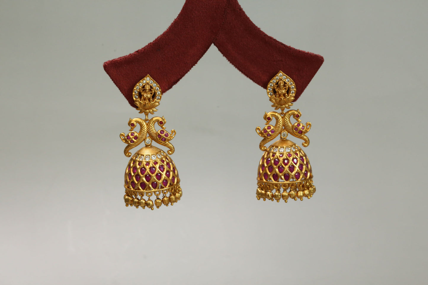 Maurya Kemp Stones Jhumka