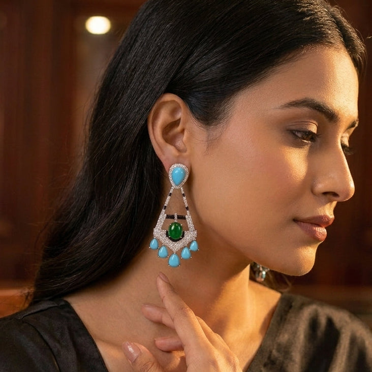 Ananaya Pota Doublet Earrings (Colors Available)