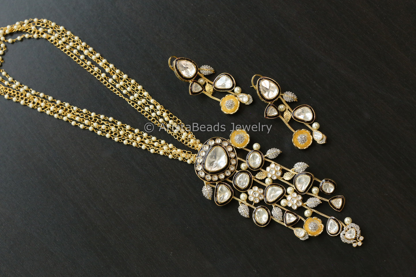 Premium Contemporary Uncut Kundan Set (103-20)