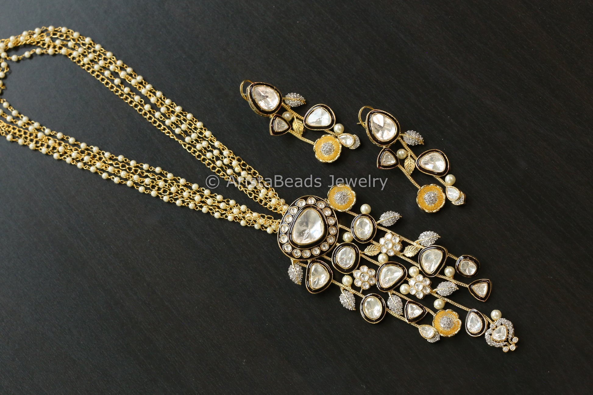 Premium Contemporary Uncut Kundan Set (103-20)