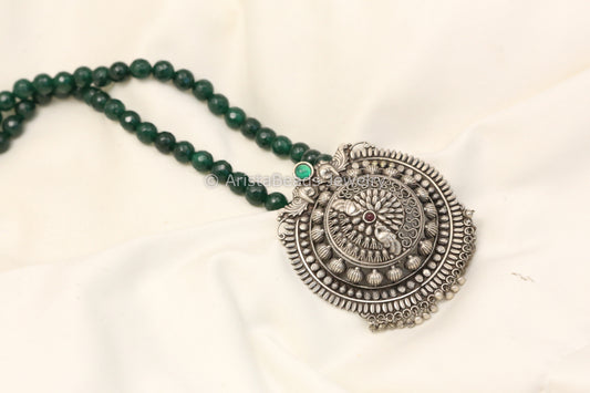 925 Handmade Kolhapuri Work Mala Necklace