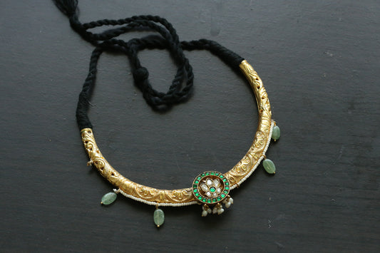 Gold Tone Fusion Necklace  (T102-51)