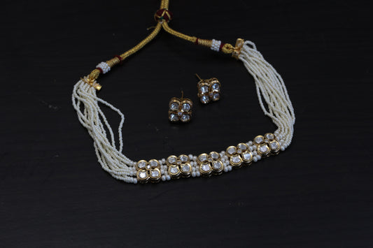 Dainty Uncut Polki Kundan Choker Set