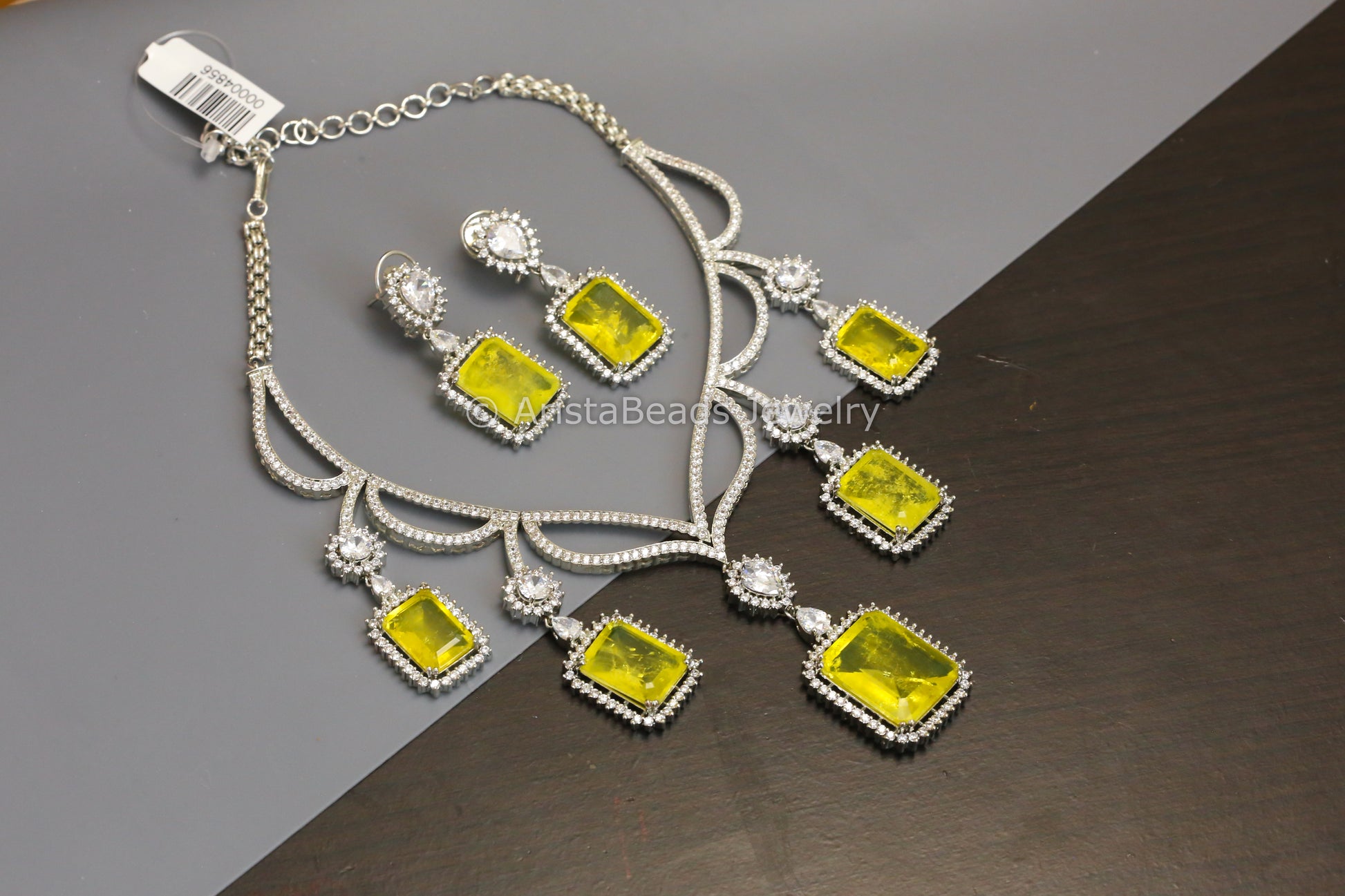 Next To Real Diamond CZ & Doublet Set - Yellow