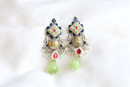 Anika Dual Tone Earrings - ABJOC-07