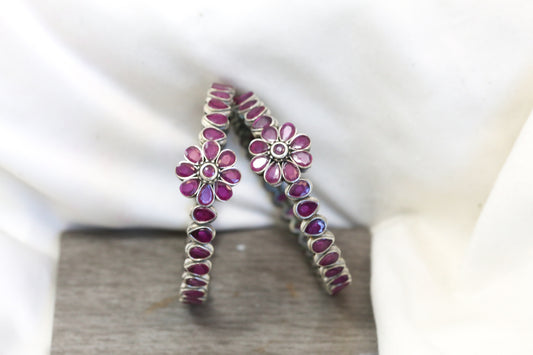 Kemp Bangle Set (2.4) - Ruby