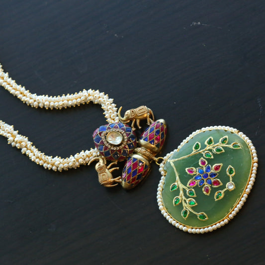 Fusion Jadau Kundan Mala Necklace (ABJ-FP101-8)