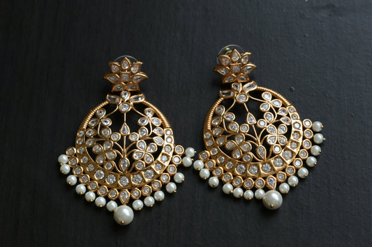 Rose Gold CZ Chandbaali