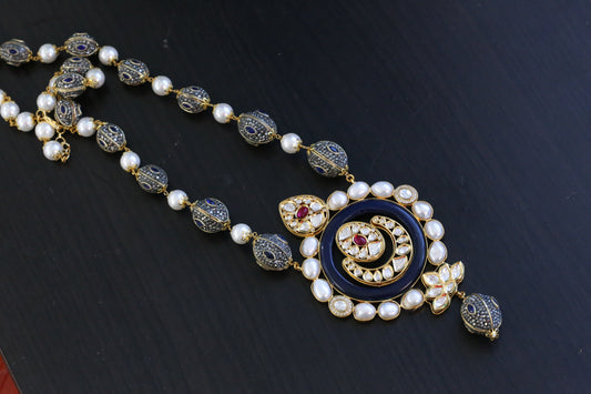 Designer Kundan & Baroque Pearls Necklace