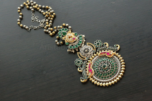 Handmade Dual Tone Fusion Necklace (ABJ-N101-30)