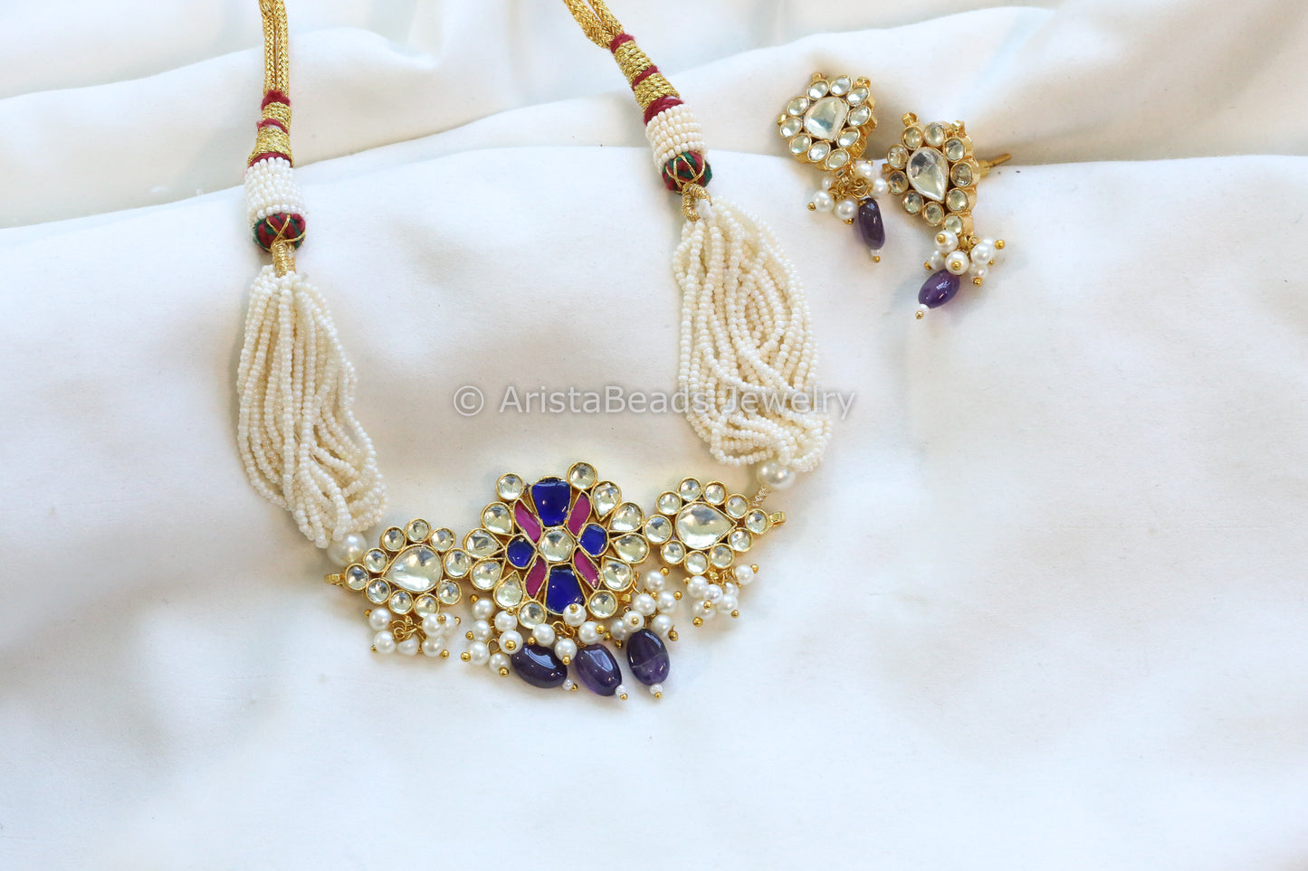 Naina Pachi Kundan Choker Set (ABJ-N101-85)