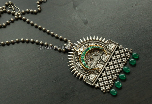 Sunaina Oxidized Fusion Kundan Necklace Set (102-03)