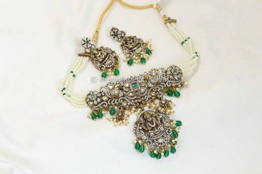 Bhavya Temple Necklace Set  (102-13)