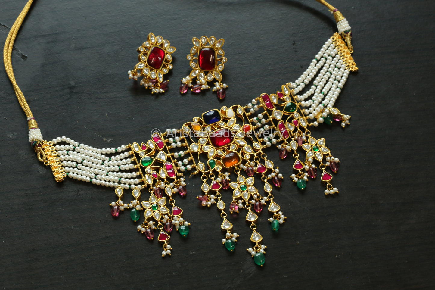 Navratan Jadau Choker Set (102-05)