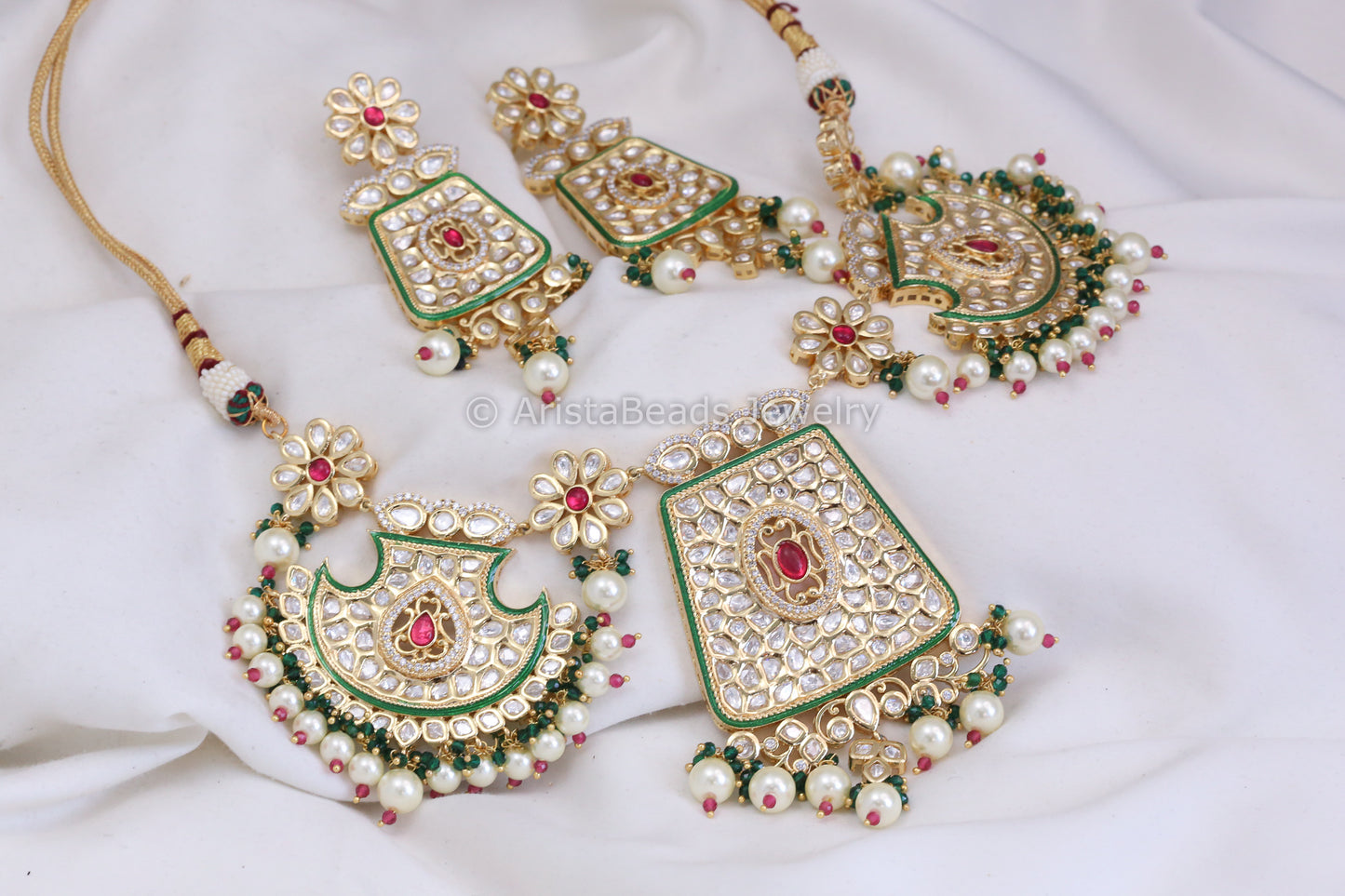 Next To Real Foil Polki Kundan Set (ABJ-N101-46)